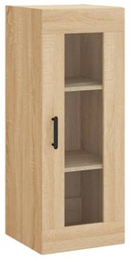 828919 vidaXL Стенен шкаф дъб сонома 34,5x34x90 см