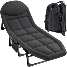 Сгъваемо легло за пътуване с матрак и здрава рамка