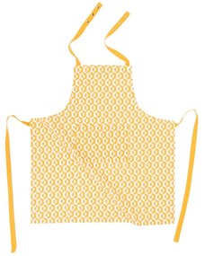 Жълта памучна престилка Hexagon - Tiseco Home Studio