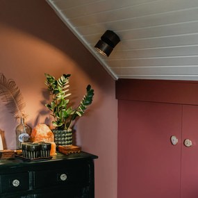 Модерен прожектор тъмно бронз кръгъл регулируем - Go Nine