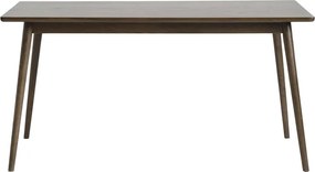 Кафява сгъваема трапезна маса с дъбов плот 150x90 cm Barrali – Unique Furniture