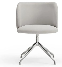 Светлосив тапициран трапезен стол Mogi – Teulat