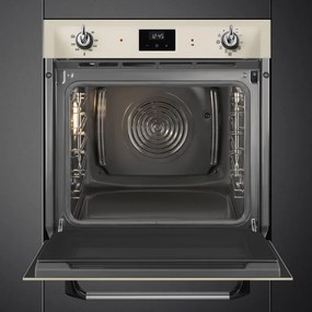 Фурна за вграждане Smeg SOP6900TP, 3000W, 68 л, Клас A, 9 функции и 5 нива на готвене, Самопочистване, Таймер, 30-280C, Крема