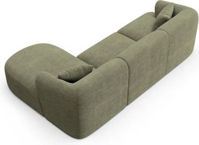 Зелен ъглов диван от рипсено кадифе (десен ъгъл) Campi – Cosmopolitan Design