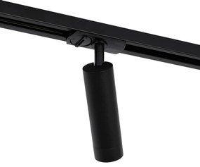 Модерна релсова осветителна система с 5 прожектора черна 1-фазна GU10 35mm - Iconic Jeana Luxe