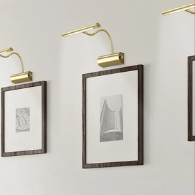 LED стенна лампа с огъваща се структура/затъмняваща се в месингов цвят Curtis – Trio