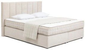 Бежово боксспринг легло 180x200 cm Olia Bold Line – Bonami Selection