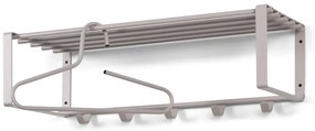 Кафяво-сива метална стенна закачалка с рафт 70 cm Rex – Spinder Design
