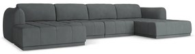 Тъмносив ъглов диван Hoku – Makamii