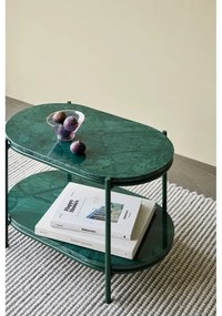 Тъмнозелена мраморна масичка за кафе 34x58 cm Nusa – Hübsch