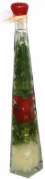 Стъклена бутилка за декорация 30см B-8148 CN-(5236-4132-5) - Horecano