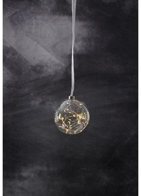 Бяла коледна светлинна украса ø 15 cm Glow – Star Trading