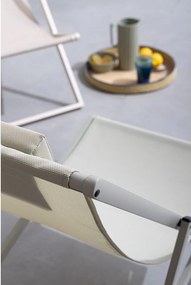 Кафяво-сив градински шезлонг метален Taylor – Bizzotto