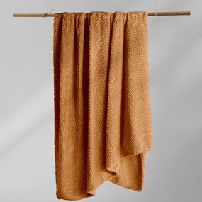 Тъмнооранжево одеяло от микрофибър , 220 x 240 cm Henry - DecoKing