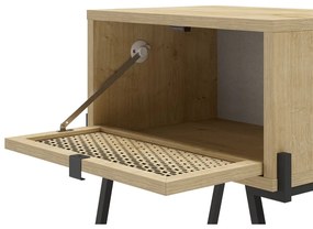 Нощно шкафче в дъбов декор в естествен цвят Ecrin - Marckeric