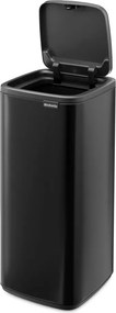 Матово черно стоманено кошче за боклук отваряне с докосване 30 l Bo Touch – Brabantia