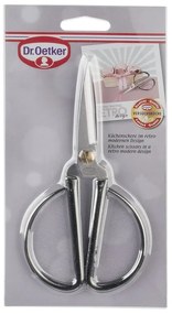 Кухненска ножица Dr.Oetker Retro 4615, 17 см, Неръждаема стомана, Сребрист