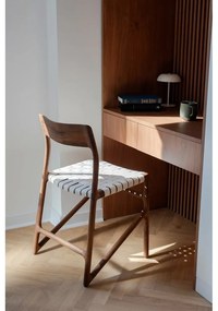 Трапезен стол в кафяв и кремав цвят Fawn – Gazzda