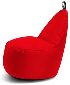 Червен детски пуф Lull M – So Soft?