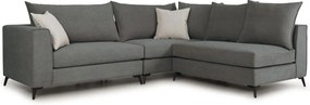 Ъглов диван Ricap-Сиво