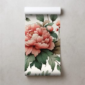 Тапет – Романтични розови божури