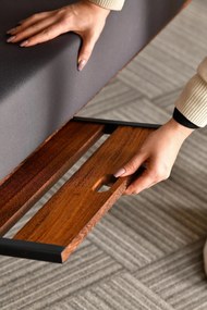 Градински троен люлеещ се стол Luna Deluxe 2600, цвят Антрацит