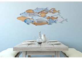Метална декорация за стена 91x33,5 cm Fish – Mauro Ferretti
