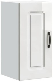 853539 vidaXL Кухненски стенен шкаф, Kalmar, бял гланц, инженерно дърво