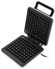 Гофретник Mesko MS 3091, 1800W, Незалепващо покритие, 2 плочи, Неплъзгащи се крачета, Бял