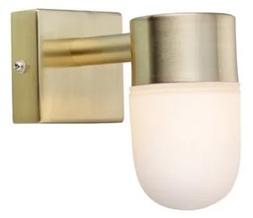 Стенна лампа в бяло-бронзов цвят (дължина 6,5 cm) Menton - Markslöjd