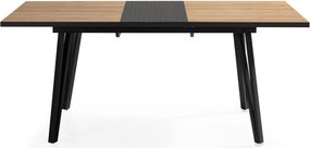 Маса за хранене с дъбов плот 90x140 cm Cleo - Marckeric