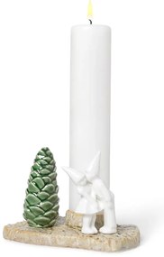 Коледен свещник от керамика Коледна целувка, дължина 17 см Christmas Tales - Kähler Design