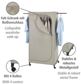 Бежов текстилен гардероб 75x160 cm Balance – Wenko