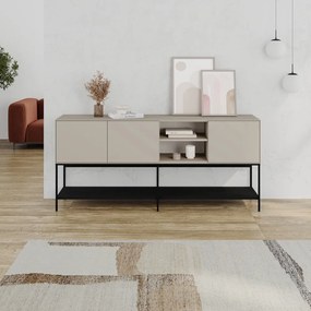 Черно-кремав скрин 180x80x40 cm Amira – Marckeric