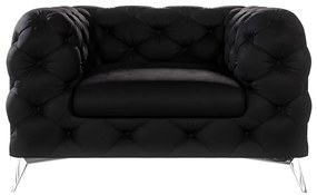 Черно кадифено кресло Chelsea – Ropez