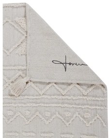 Бял ръчно изработен памучен килим подходящ за пране 200x300 cm Tribu Natural – Lorena Canals