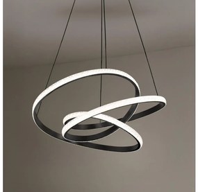 Димируем LED полилей на кабел, LED/90W/230V, 3000-6500K, диаметър 47 см + дистанционно управление