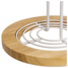 Метална стойка за кухненска хартия в бял и естествен цвят ø 15 cm – Casa Selección