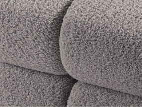 Светлосив модул за диван от букле (десен ъгъл) Bellis – Micadoni Home