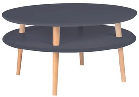 Grafitově šedý konferenční stolek Ragaba UFO, Ø 70 cm