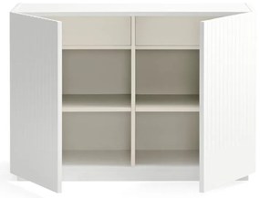 Бял нисък скрин с чекмеджета 100x70 cm Doric - Teulat