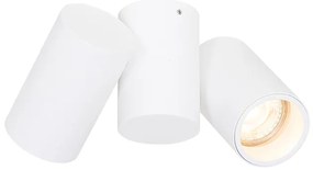 Дизайнерски прожектор бял 2-светлина регулируем - Michael