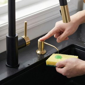 Дозатор Rea LON Brush Gold