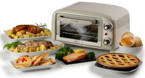 Електрическа фурна Ariete VINTAGE 3919/03, 800W, 10 л, 3 режима, До 230°C, Двойно термо стъкло, Таймер 60 мин, Бежов