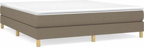 3120634 vidaXL Рамка за легло с пружини, таупе, 180x200 см плат
