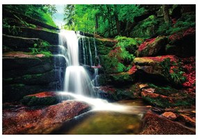 Самозалепващ фототапет – Водопад в гората