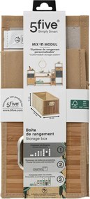 Кош за съхранение 5five, Бамбук, 15x31 cm