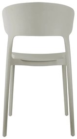 Сив пластмасов трапезен стол Fain – Leitmotiv