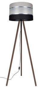 Подова лампа CORAL 1xE27/60W/230V кафява/черна/сива/хром