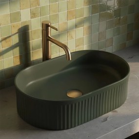 Умивалник за плот Rea Vanda Olive Matt